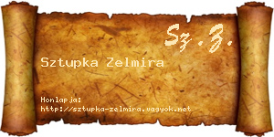 Sztupka Zelmira névjegykártya